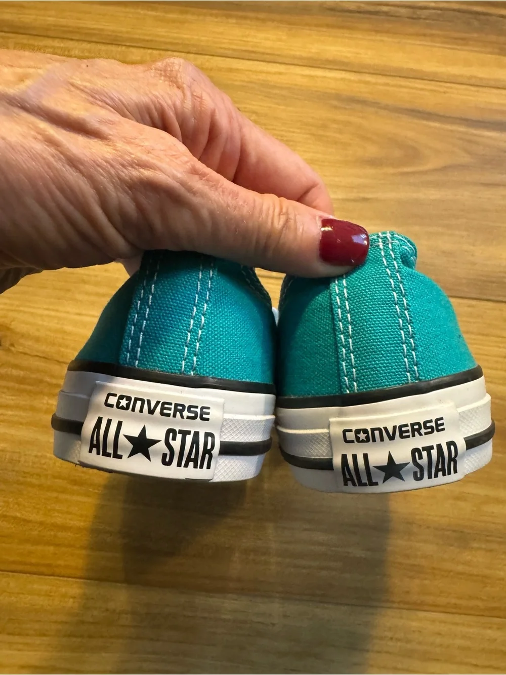 Converse Kids Teal Canvas Low-Top Sneakers with White Laces